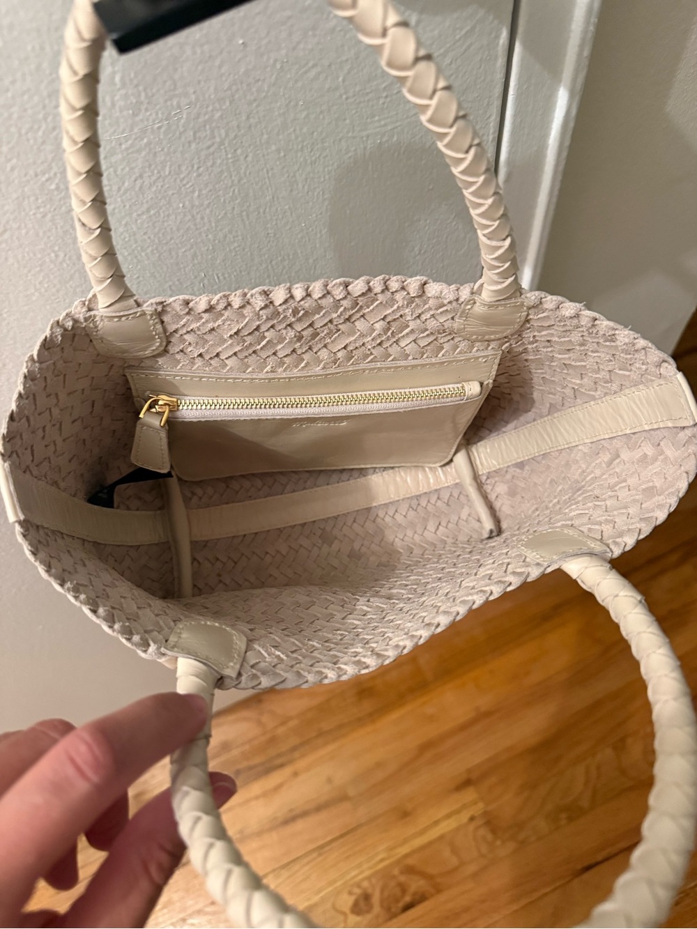 Madewell Woven Straw Tote Bag in Cream - Women Bags - Picture 2 of 3